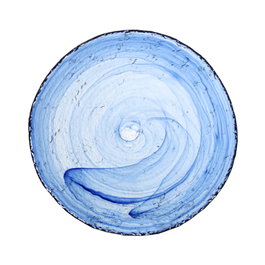 Avet Plato Azul Índigo 27 cm Efecto Alabastro